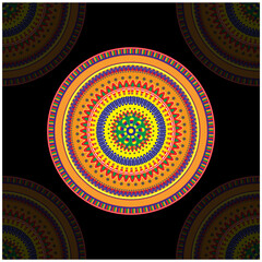 New Attractive Colorful Mandala Design
