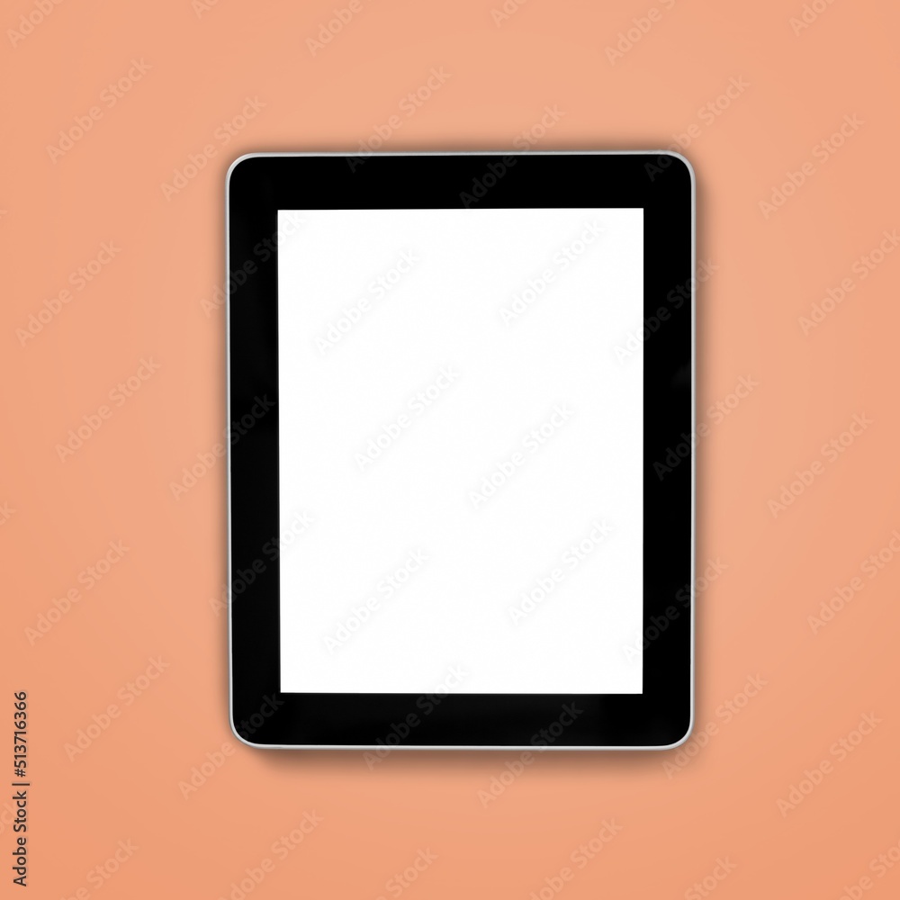 Poster Digital smartphone with blank screen on background