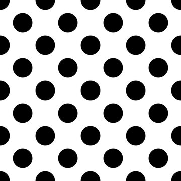 Beautiful Design Black Dot Pattern Vector Seamless Checkered Abstract Geometric Background For Wallpaper, Wrapping, Background, Fabric