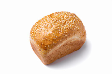 Wheat bread brick with sesame seeds