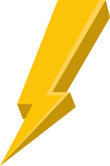 Thunderbolt clipart design illustration