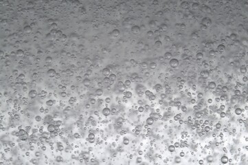 air bubbles in a transparent liquid close-up. micro