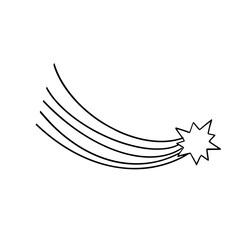 Bethlehem star. Magic crystal. Minerals vector outline, various crystals, gemstone, geology, nugget, image set isolated on white background. Alternative medicine, crystal healing, astrology