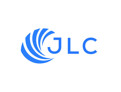 JLC Flat accounting logo design on white background. JLC creative initials Growth graph letter logo concept. JLC business finance logo design.
