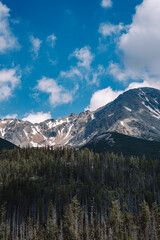 View of High Tatras mountain range near Velické pleso. 