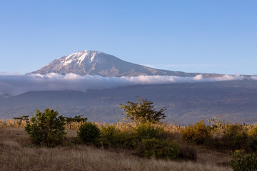 Mount Kibo from the Kilimanjaro mountain range - Tanzania