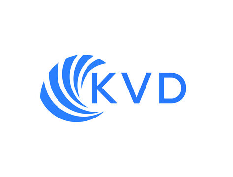 KVD Flat accounting logo design on white background. KVD creative initials Growth graph letter logo concept. KVD business finance logo design.
