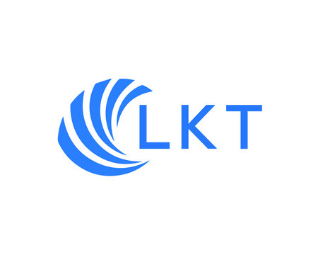 LKT Flat accounting logo design on white background. LKT creative initials Growth graph letter logo concept. LKT business finance logo design.
