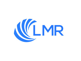 LMR Flat accounting logo design on white background. LMR creative initials Growth graph letter logo concept. LMR business finance logo design.
