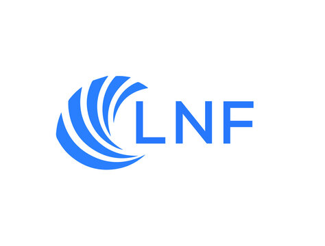 LNF Flat accounting logo design on white background. LNF creative initials Growth graph letter logo concept. LNF business finance logo design.
