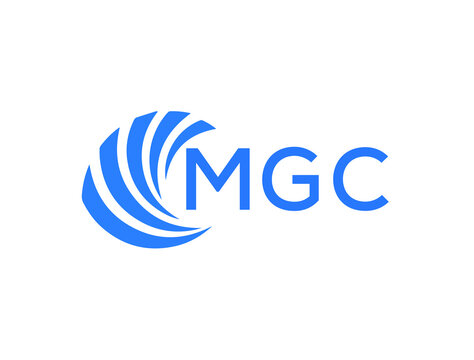 MGC Flat accounting logo design on white background. MGC creative initials Growth graph letter logo concept. MGC business finance logo design.
