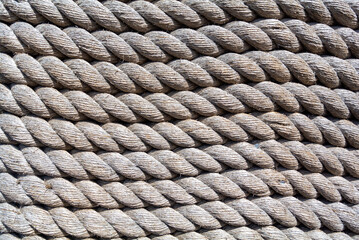 closeup of linen thread
