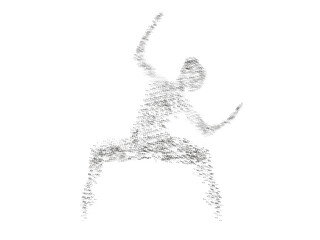 Abstract ballet dancer.Dancer illustration.