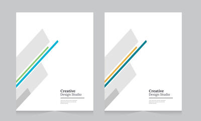 Cover design for annual report and business catalog, magazine, flyer or booklet. Brochure template layout. A4 cover vector EPS-10