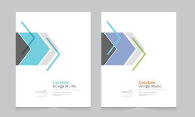 Cover design for annual report and business catalog, magazine, flyer or booklet. Brochure template layout. A4 cover vector EPS-10