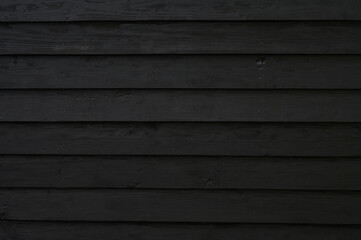 Panorama of Black wood fence texture and background seamless.