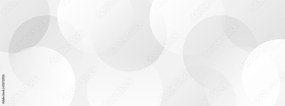 Poster Abstract background with gray circle. White and grey abstract modern transparency circle presentation background.