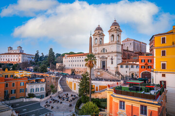 Fototapeta na wymiar Rome, Italy at the Spanish Steps