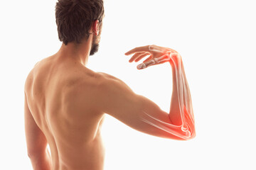 Human arm elbow bone pain, anatomy of human arm
