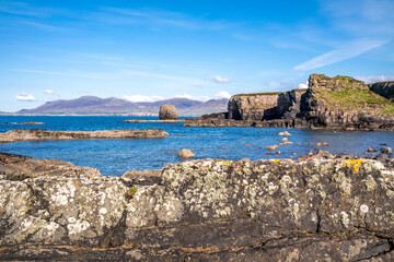 Fototapeta na wymiar The beach next to the Great Pollet Sea Arch, Fanad Peninsula, County Donegal, Ireland