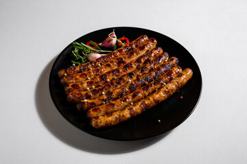 Grilled sausages