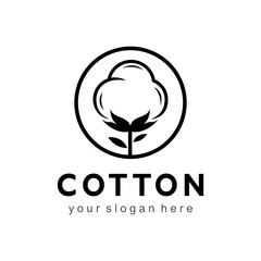 cotton vector logo template