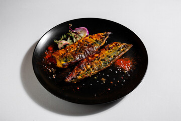 Fried peppers with vegetables