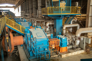 turbine in the sugar cane industry coupled to the gearbox © mailsonpignata