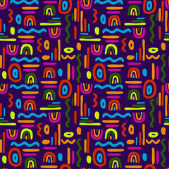 Seamless pattern from bright worms 