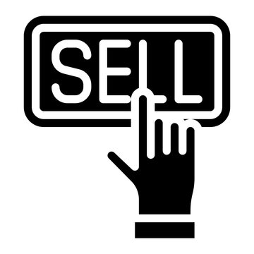 sell glyph icon