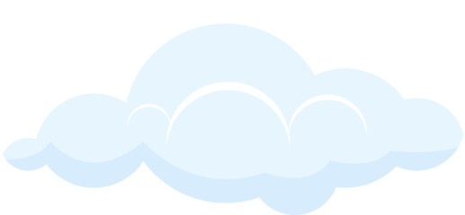 White cloud clipart design illustration