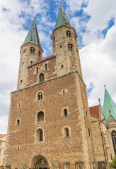 Fototapeta na wymiar Historci Martini church in the center of Braunschweig, Germany