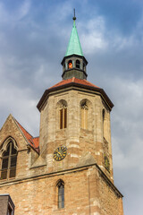 Tower of the Magnikirche church in Braunschweig, Germany
