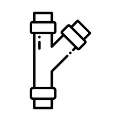 Illustration of Industrial Pipe Icon