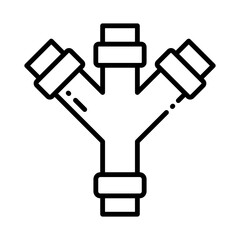 Illustration of Industrial Pipe Icon
