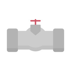 Illustration of Industrial Valve Pipe Icon