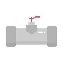 Illustration of Industrial Valve Pipe Icon