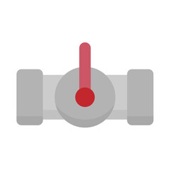 Illustration of Industrial Valve Pipe Icon