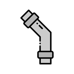 Illustration of Industrial Pipe Icon