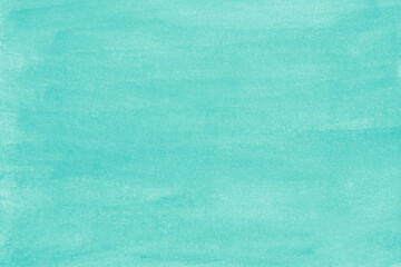 Green watercolor, ink, abstract background texture. Blank space for banner, poster, backdrop. High resolution colorful watercolor texture. Turquoise pastel colors. Vibrant art backdrop.