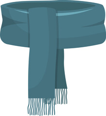 Winter scarf clipart design illustration