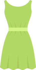 Dress in flat design clipart illustration