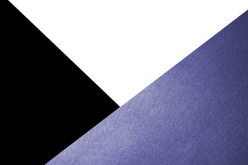 Dark and light abstract black white and blue purple triangles paper background with lines intersecting each other  plain vs textured cover