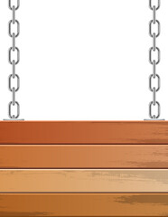 Wooden banner clipart design illustration