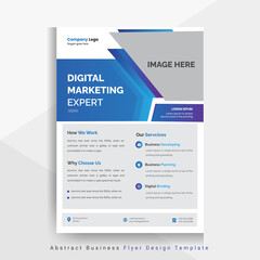Corporate flyer design template