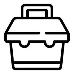 Pliers toolbox icon outline vector. Tool kit. Repair carpenter