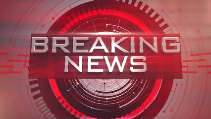 Breaking News with news graphic and elements, business, corporate and news style background - Powered by Adobe