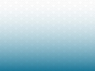 青海波のブルーグラデーションの背景素材
