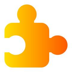 puzzle gradient icon