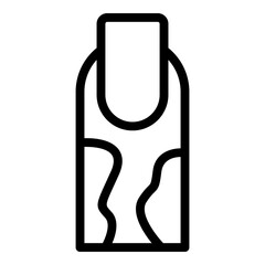 Finger skin icon outline vector. Clinic health. Disease allergic